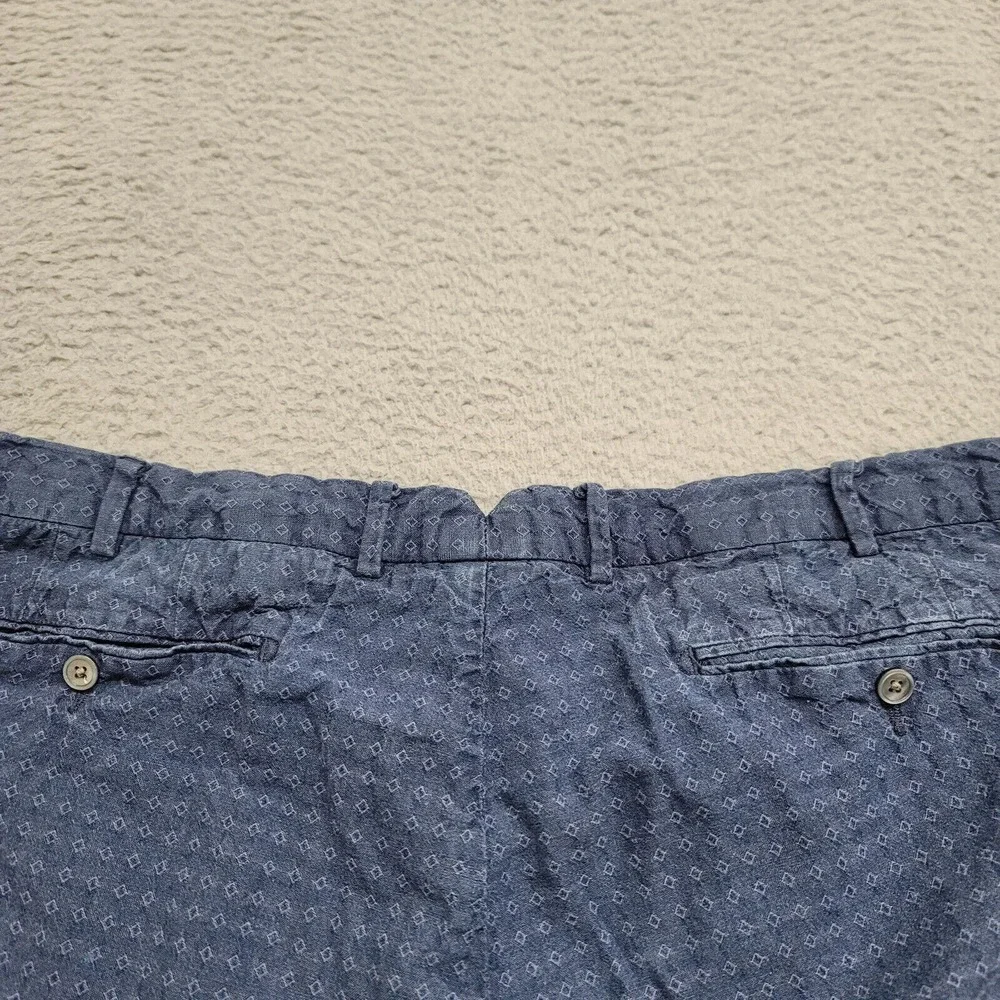Polo‎ Ralph Lauren Shorts Mens 38 Blue Geometric Straight Fit Casual Lightweight